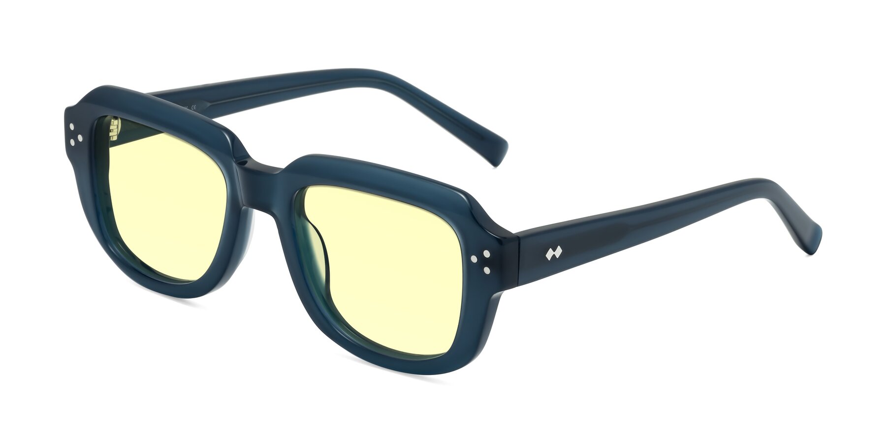 Angle of Bruges in Blue with Light Yellow Tinted Lenses