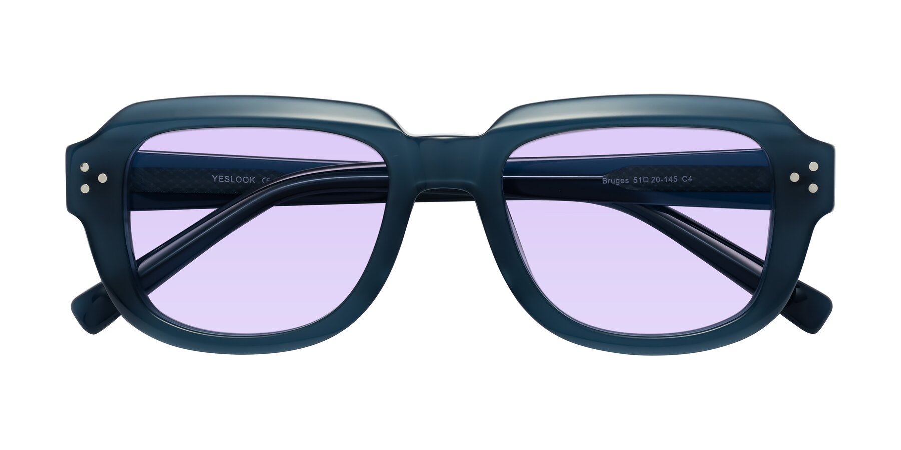 Folded Front of Bruges in Blue with Light Purple Tinted Lenses