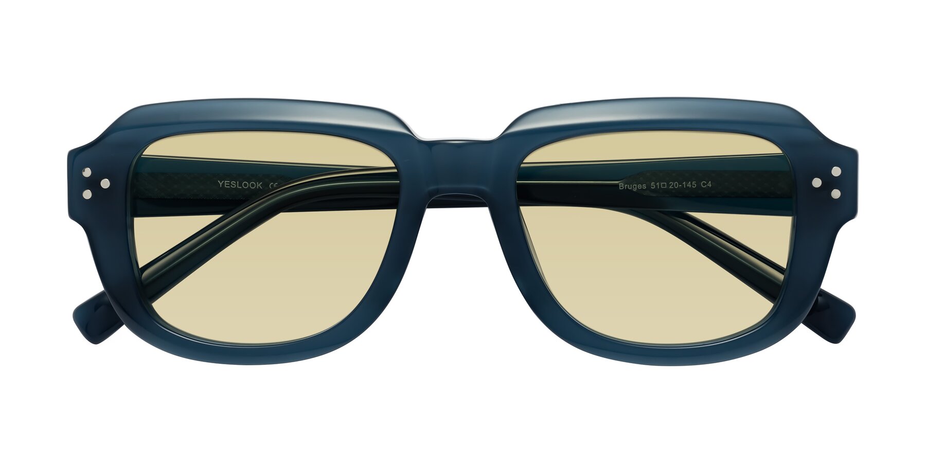 Folded Front of Bruges in Blue with Light Champagne Tinted Lenses