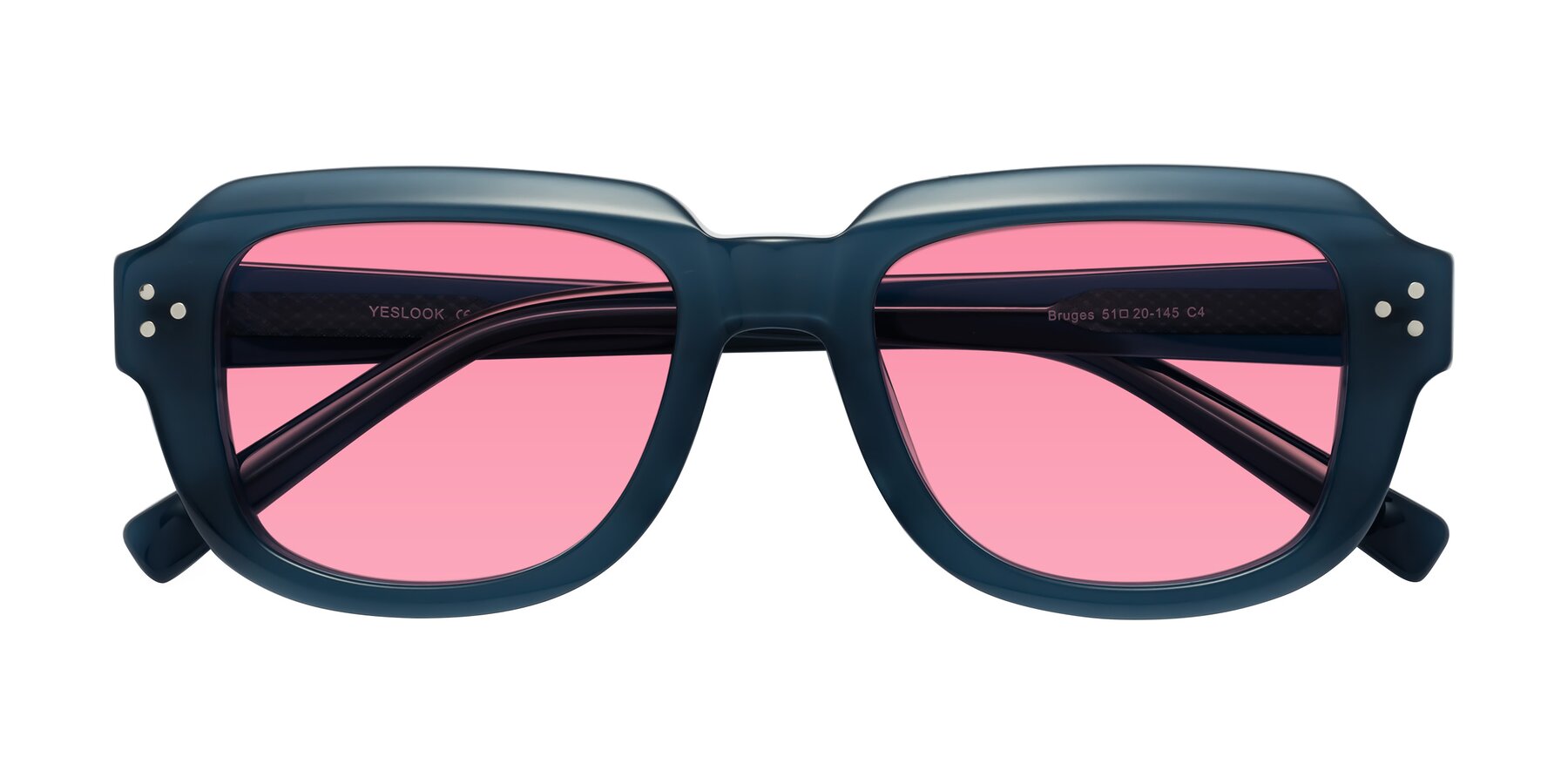 Folded Front of Bruges in Blue with Pink Tinted Lenses
