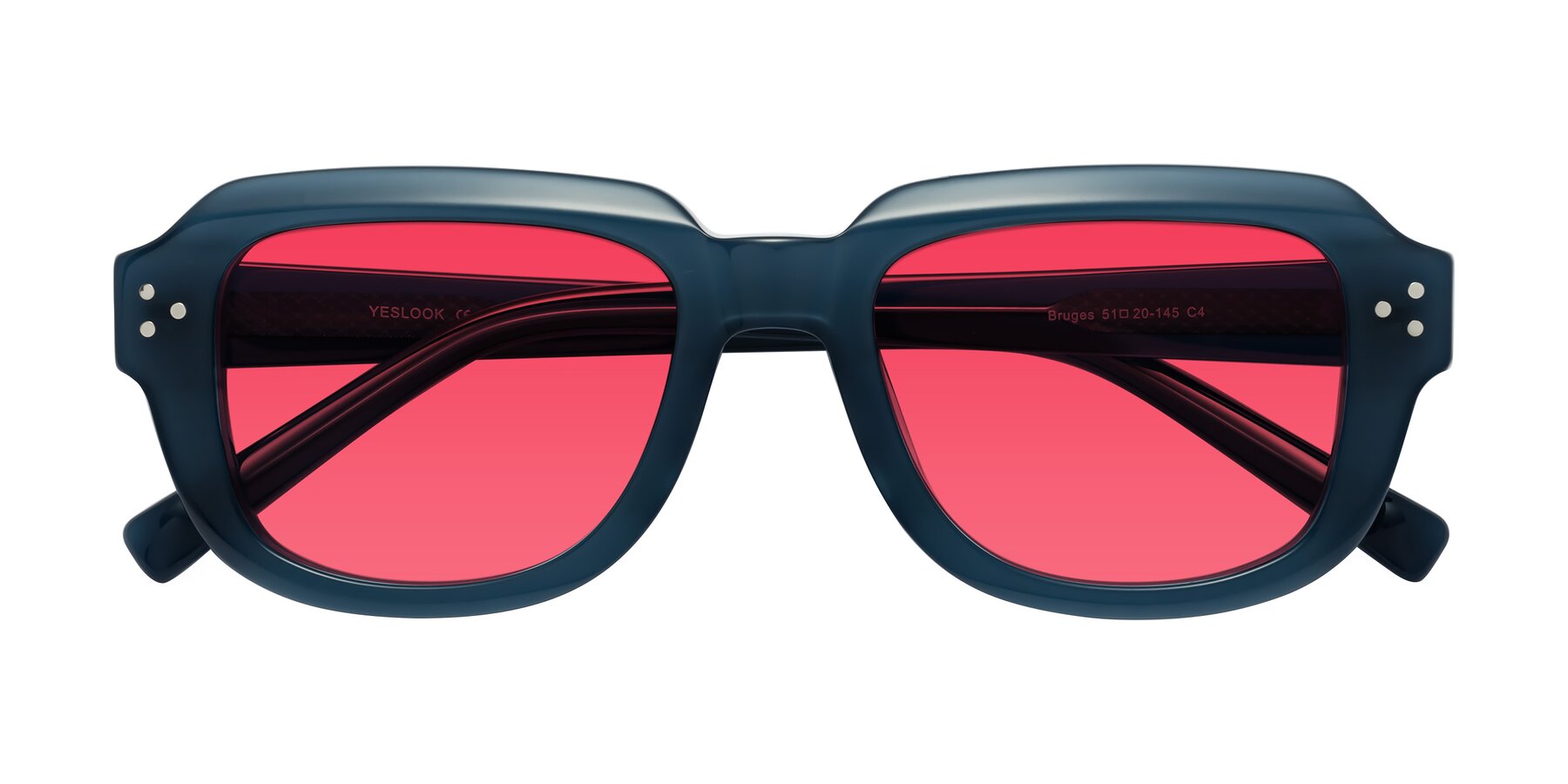 Folded Front of Bruges in Blue with Red Tinted Lenses