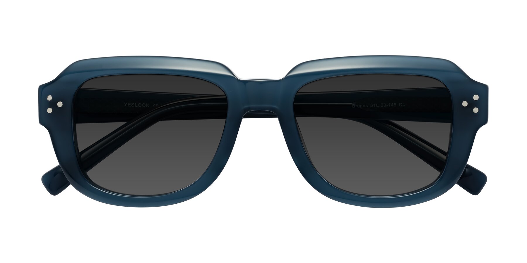 Folded Front of Bruges in Blue with Gray Tinted Lenses