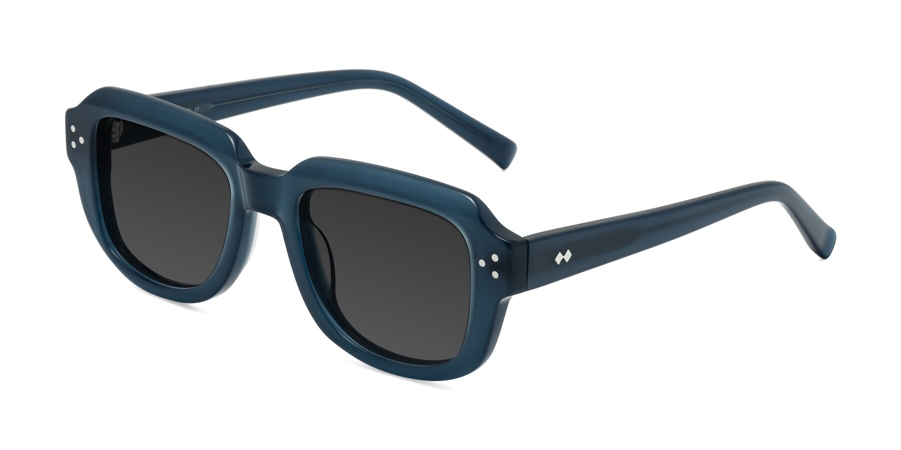Angle of Bruges in Blue with Gray Tinted Lenses
