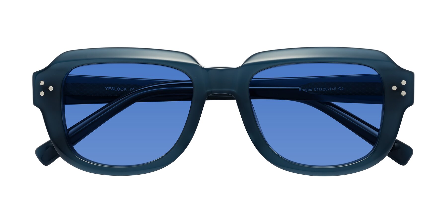 Folded Front of Bruges in Blue with Blue Tinted Lenses