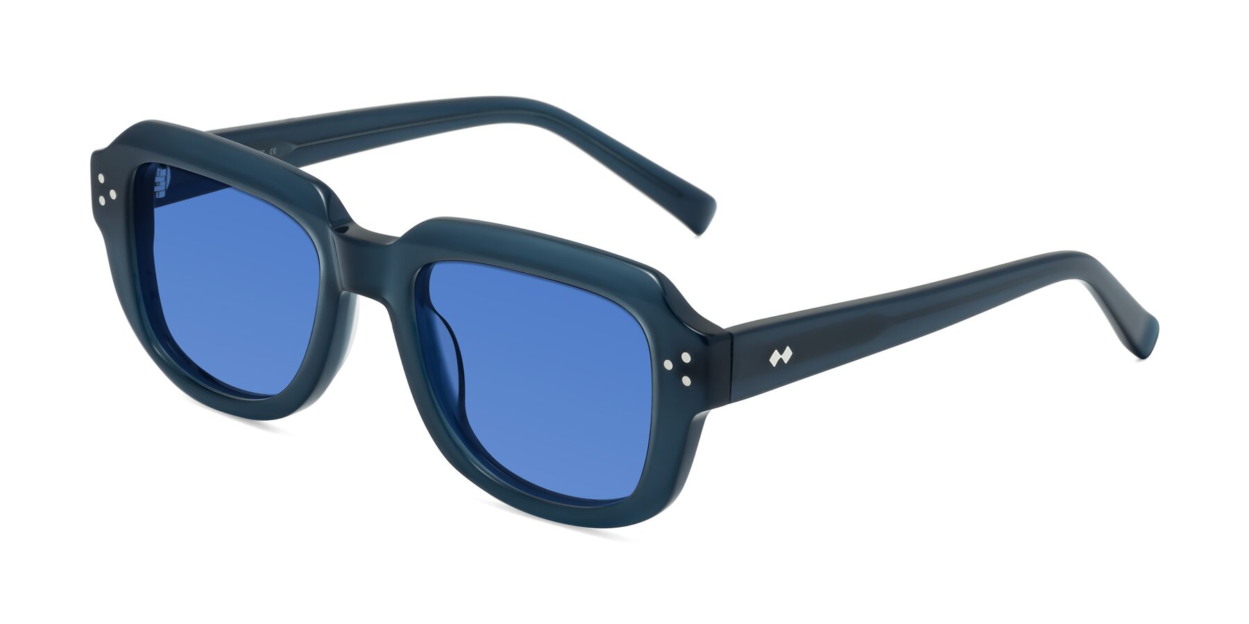 Angle of Bruges in Blue with Blue Tinted Lenses