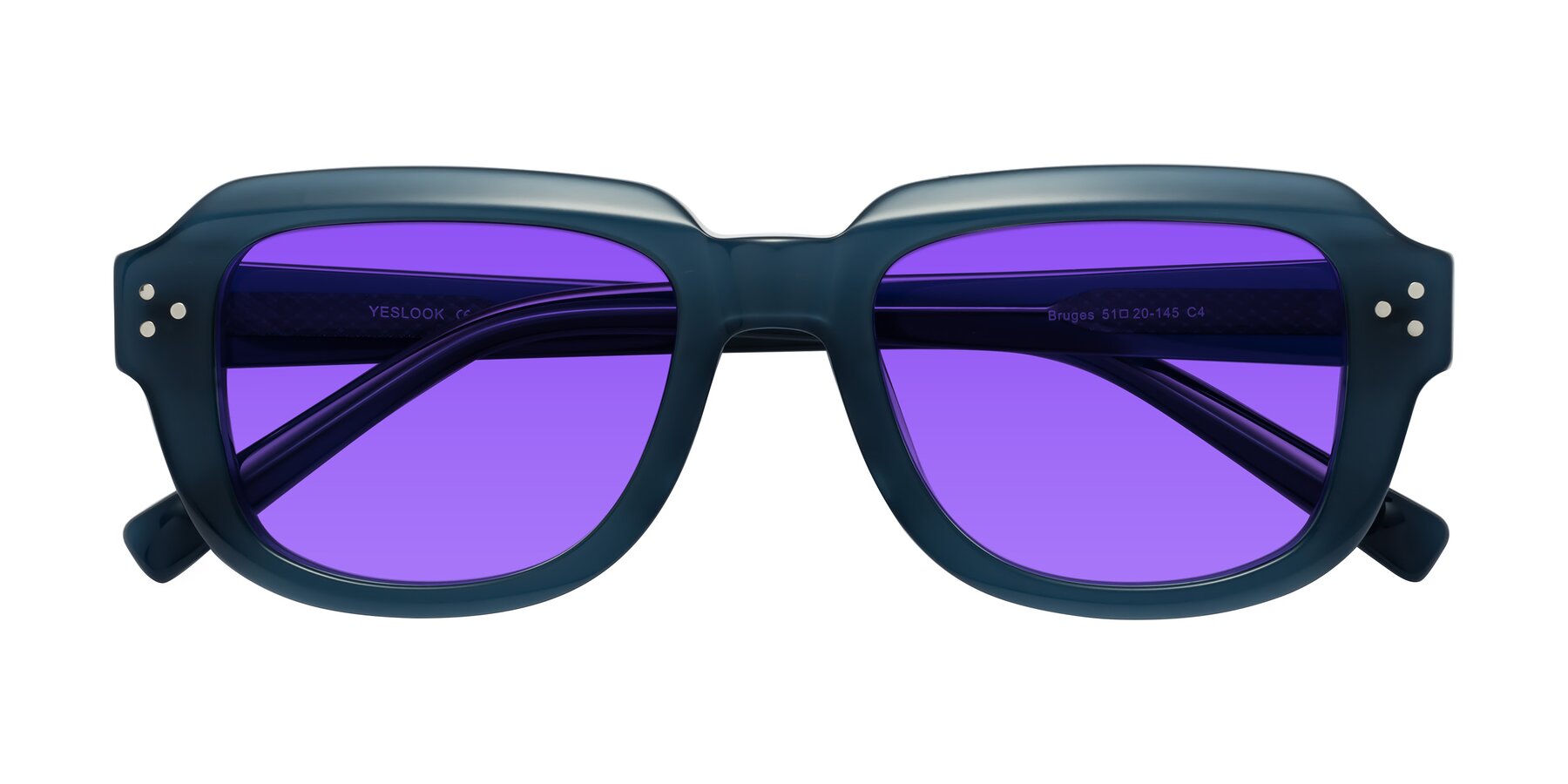 Folded Front of Bruges in Blue with Purple Tinted Lenses