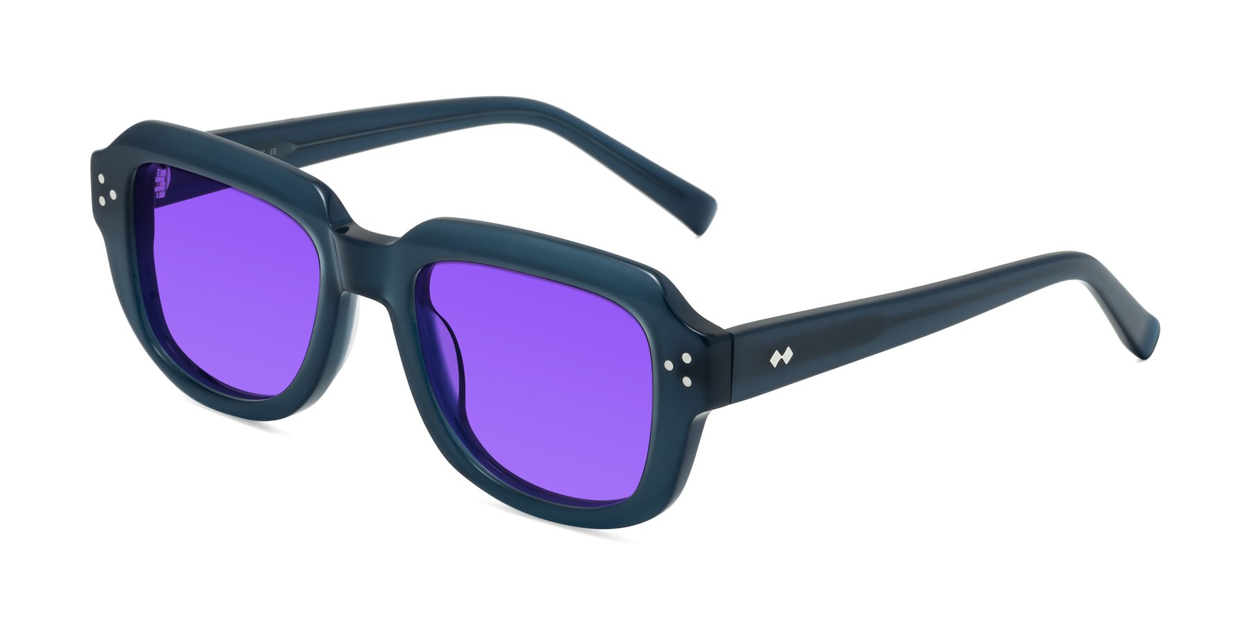 Angle of Bruges in Blue with Purple Tinted Lenses