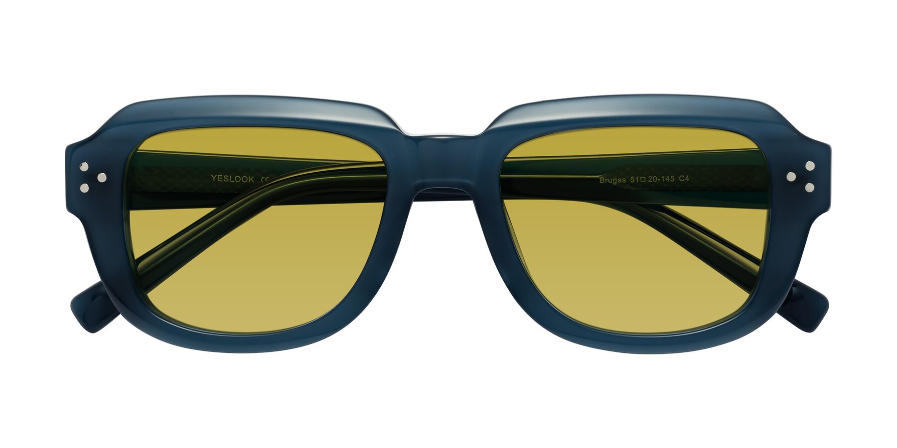 Folded Front of Bruges in Blue with Champagne Tinted Lenses