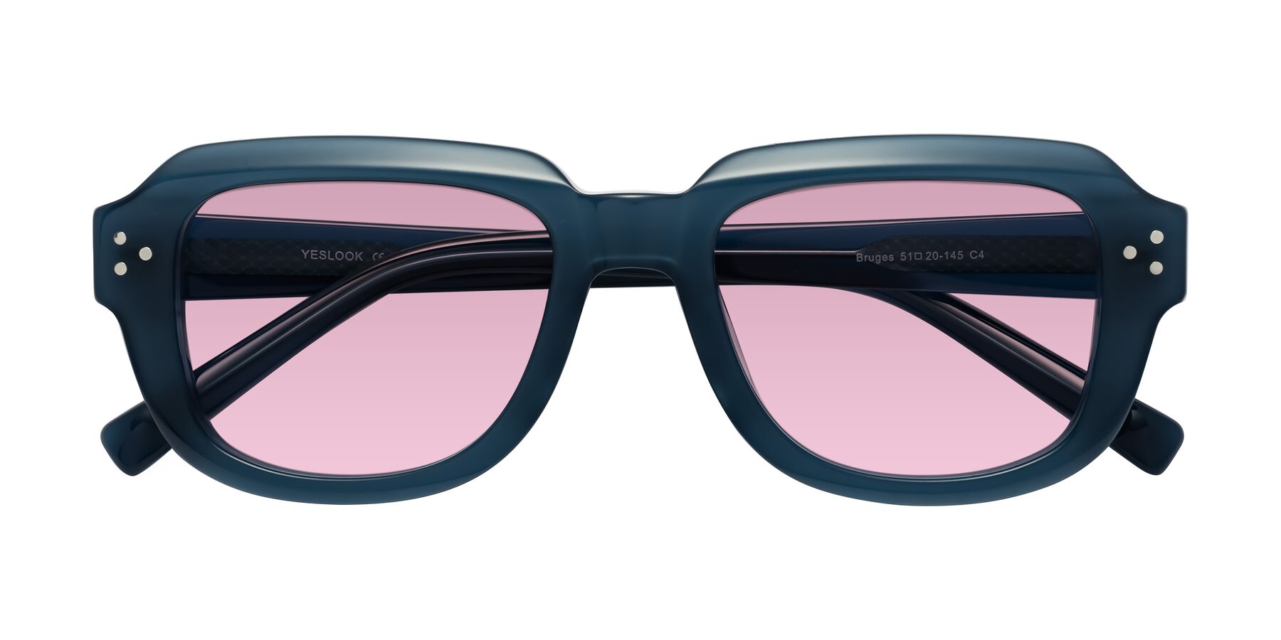 Folded Front of Bruges in Blue with Light Wine Tinted Lenses