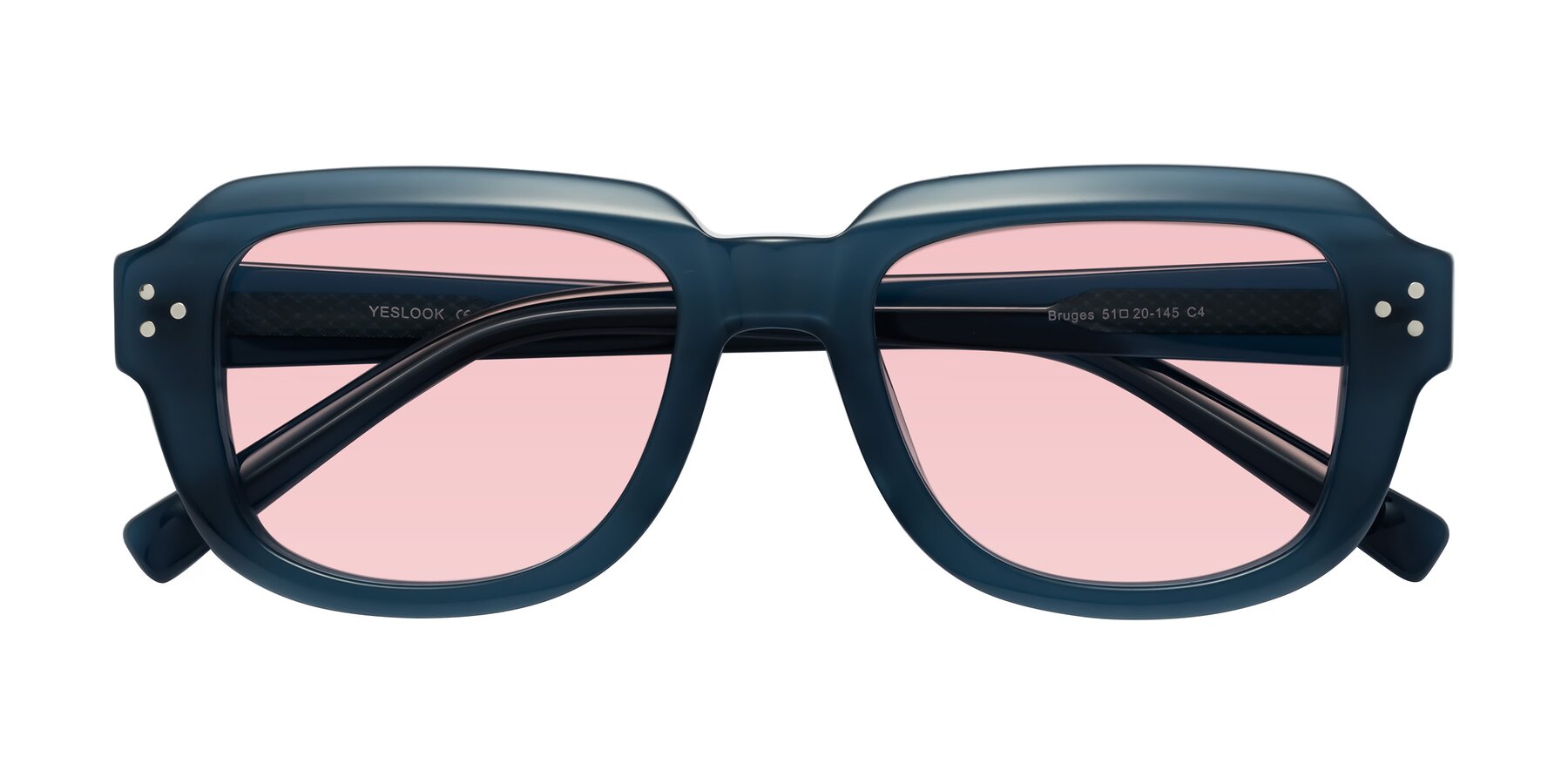 Folded Front of Bruges in Blue with Light Garnet Tinted Lenses