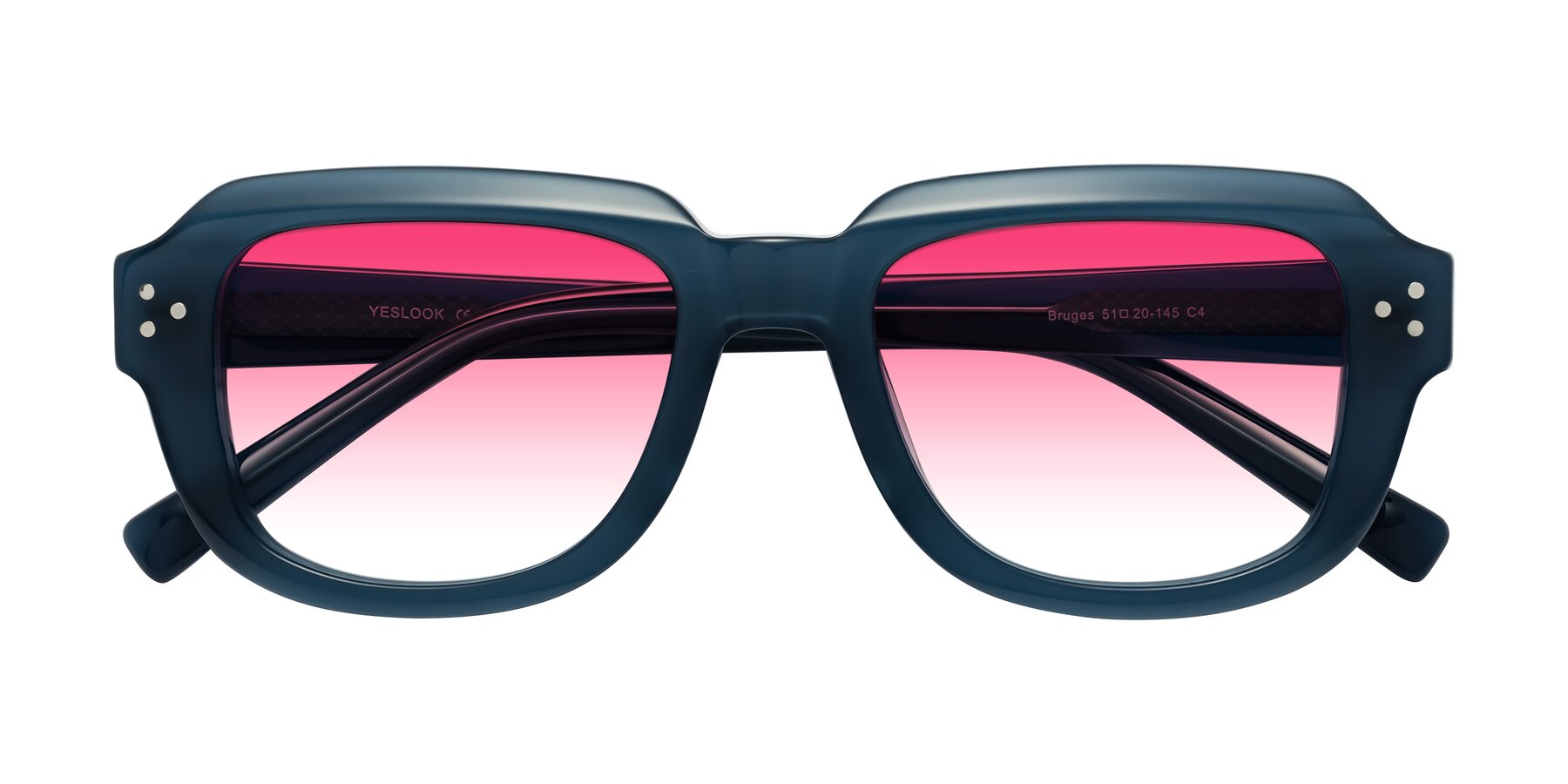 Folded Front of Bruges in Blue with Pink Gradient Lenses