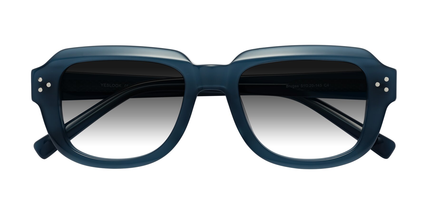 Folded Front of Bruges in Blue with Gray Gradient Lenses