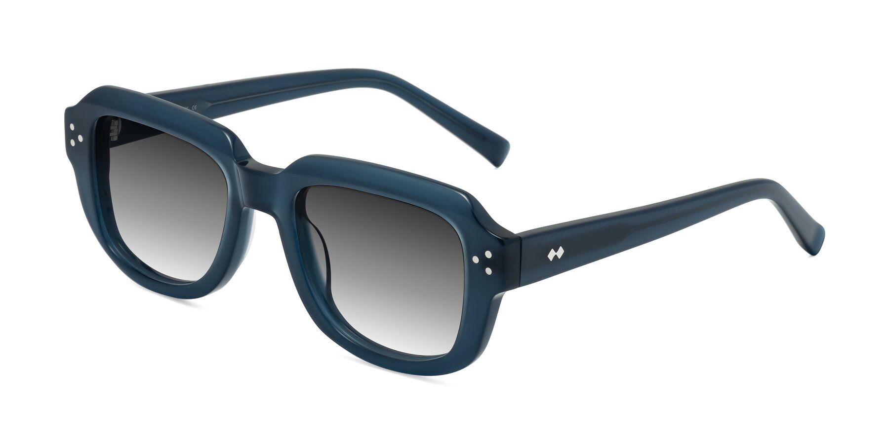 Angle of Bruges in Blue with Gray Gradient Lenses
