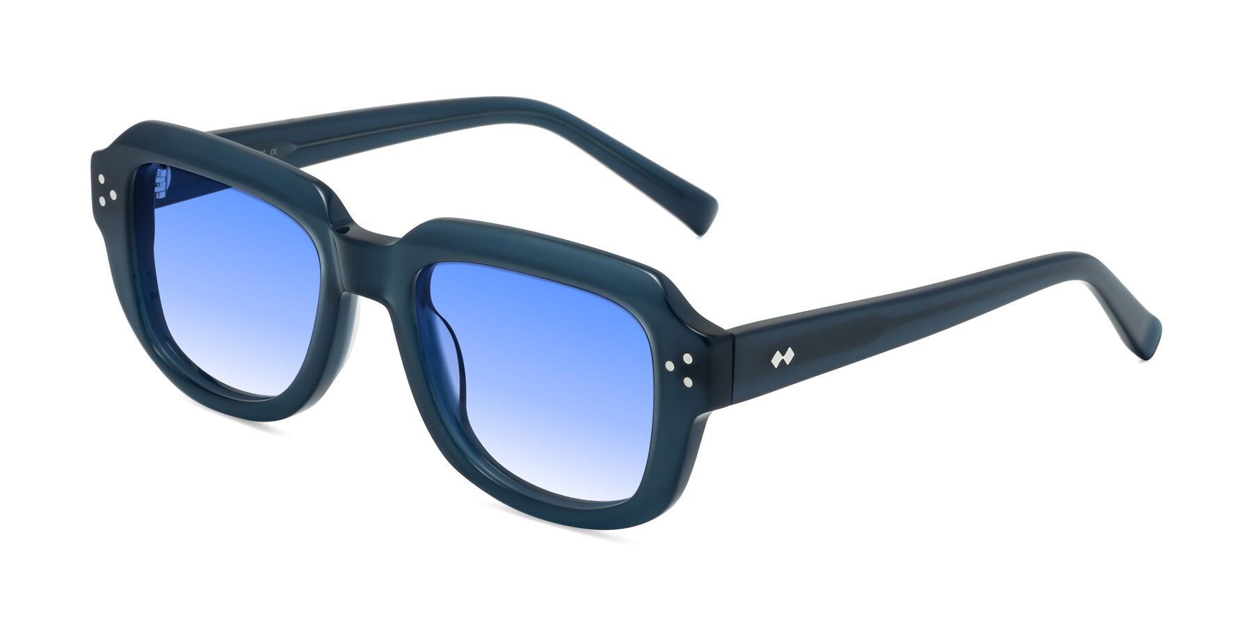 Angle of Bruges in Blue with Blue Gradient Lenses