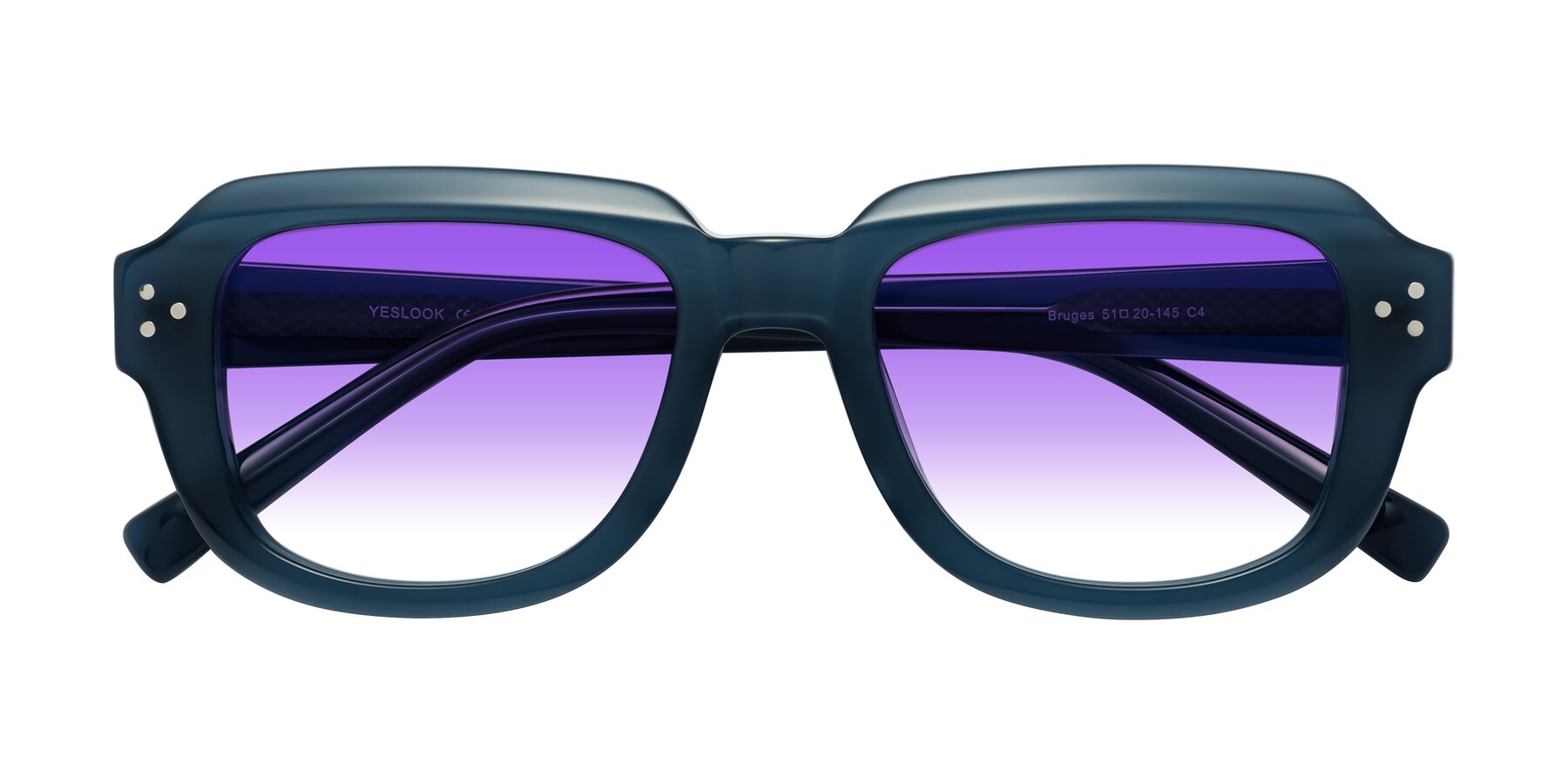 Folded Front of Bruges in Blue with Purple Gradient Lenses