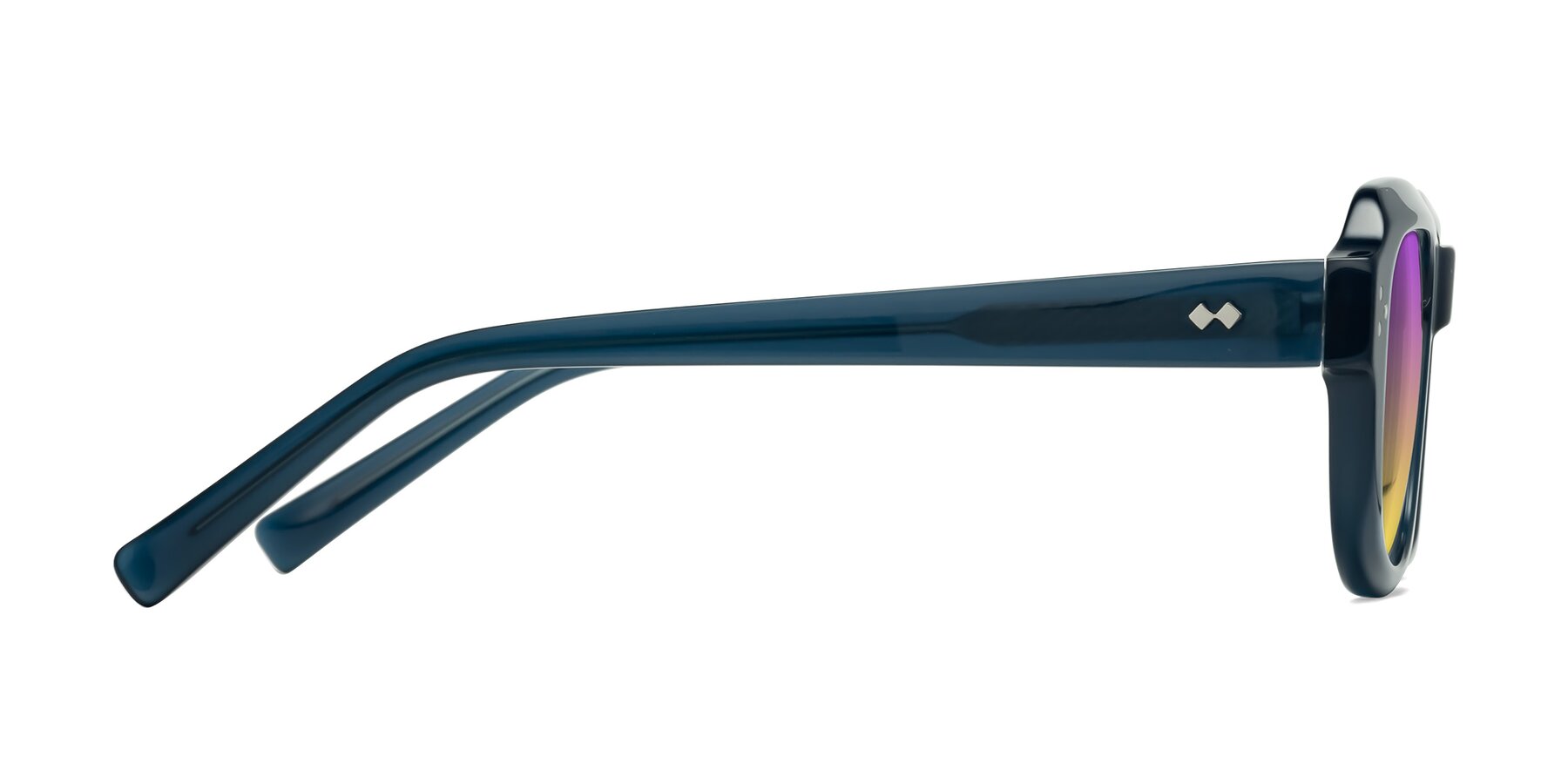 Side of Bruges in Blue with Purple / Yellow Gradient Lenses