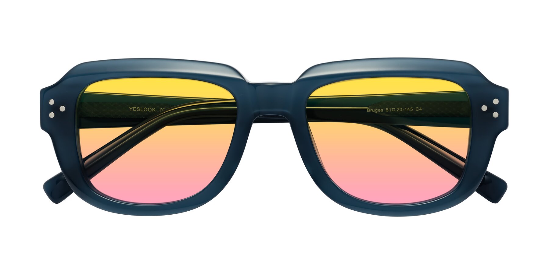 Folded Front of Bruges in Blue with Yellow / Pink Gradient Lenses