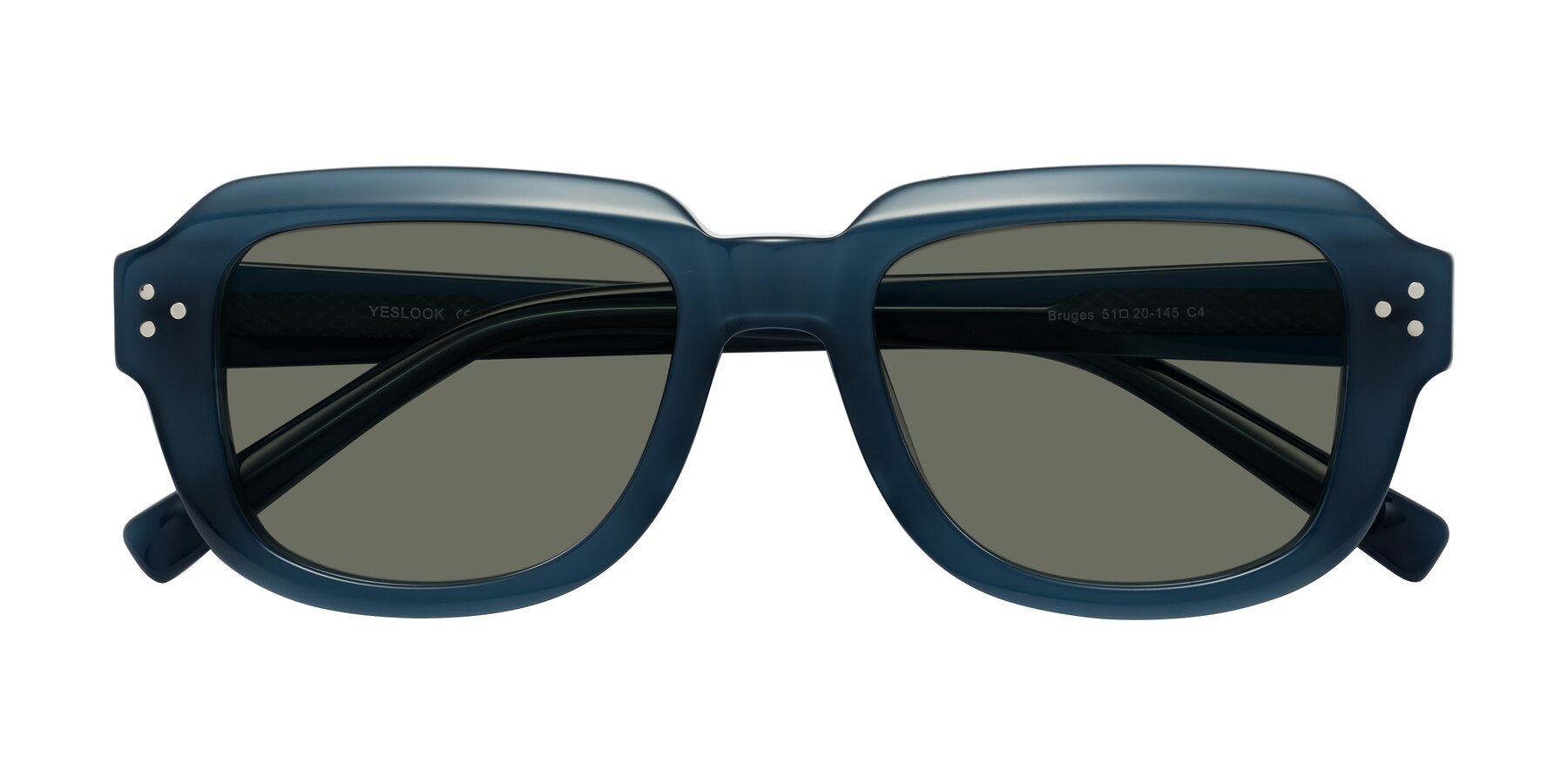 Folded Front of Bruges in Blue with Gray Polarized Lenses