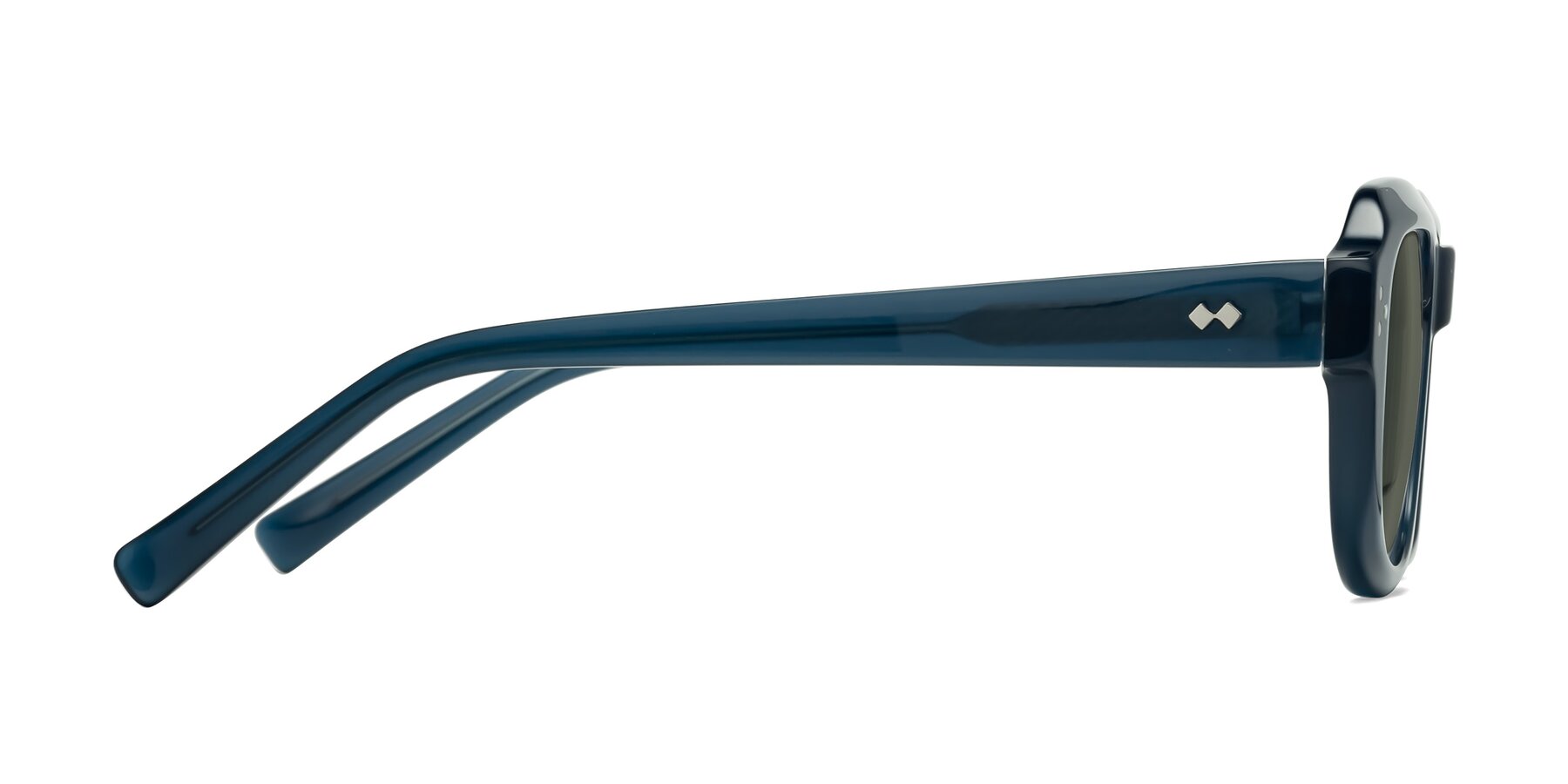 Side of Bruges in Blue with Gray Polarized Lenses