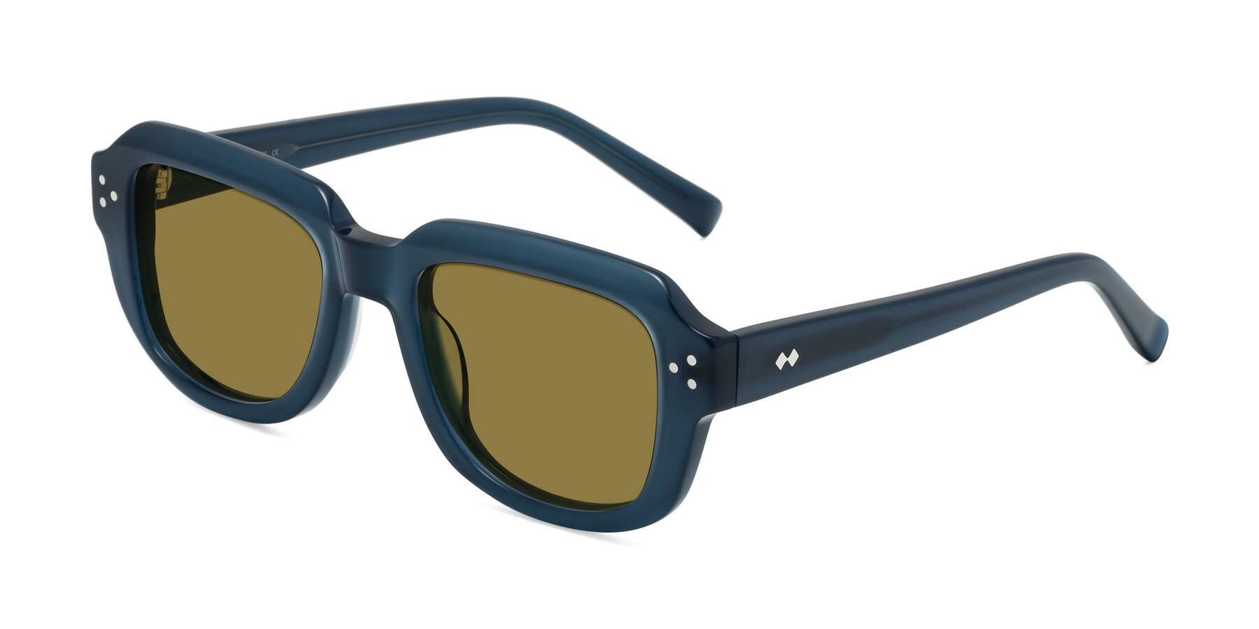 Angle of Bruges in Blue with Brown Polarized Lenses