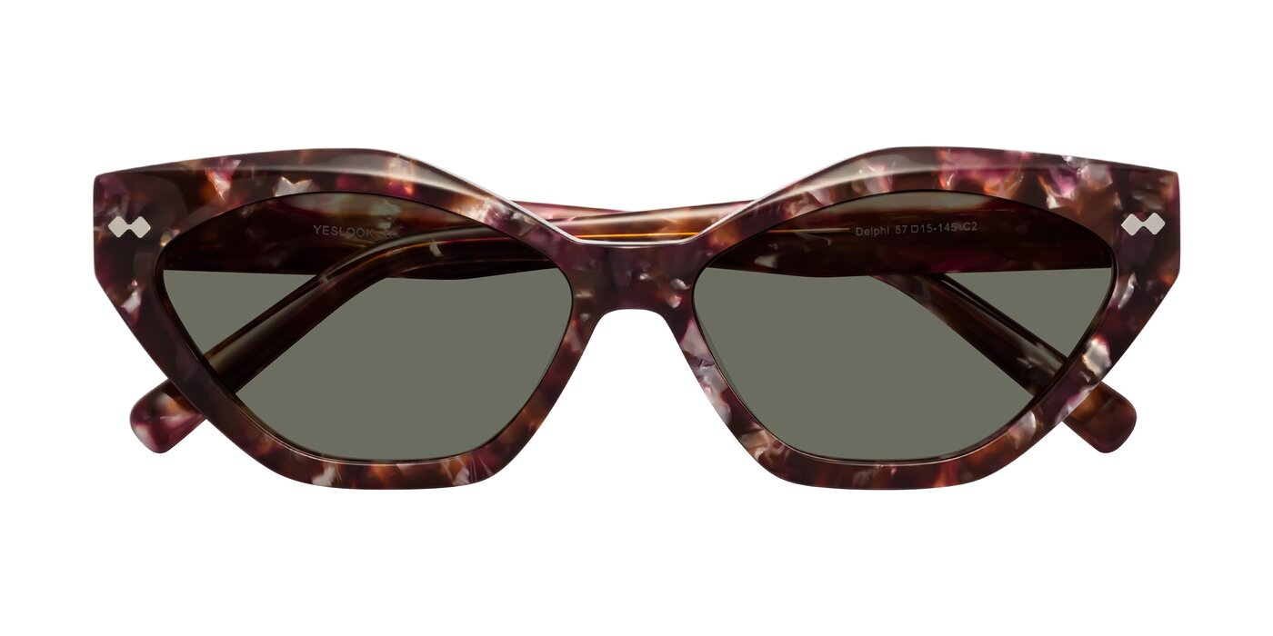 Delphi - Plum Tortoise Polarized Sunglasses