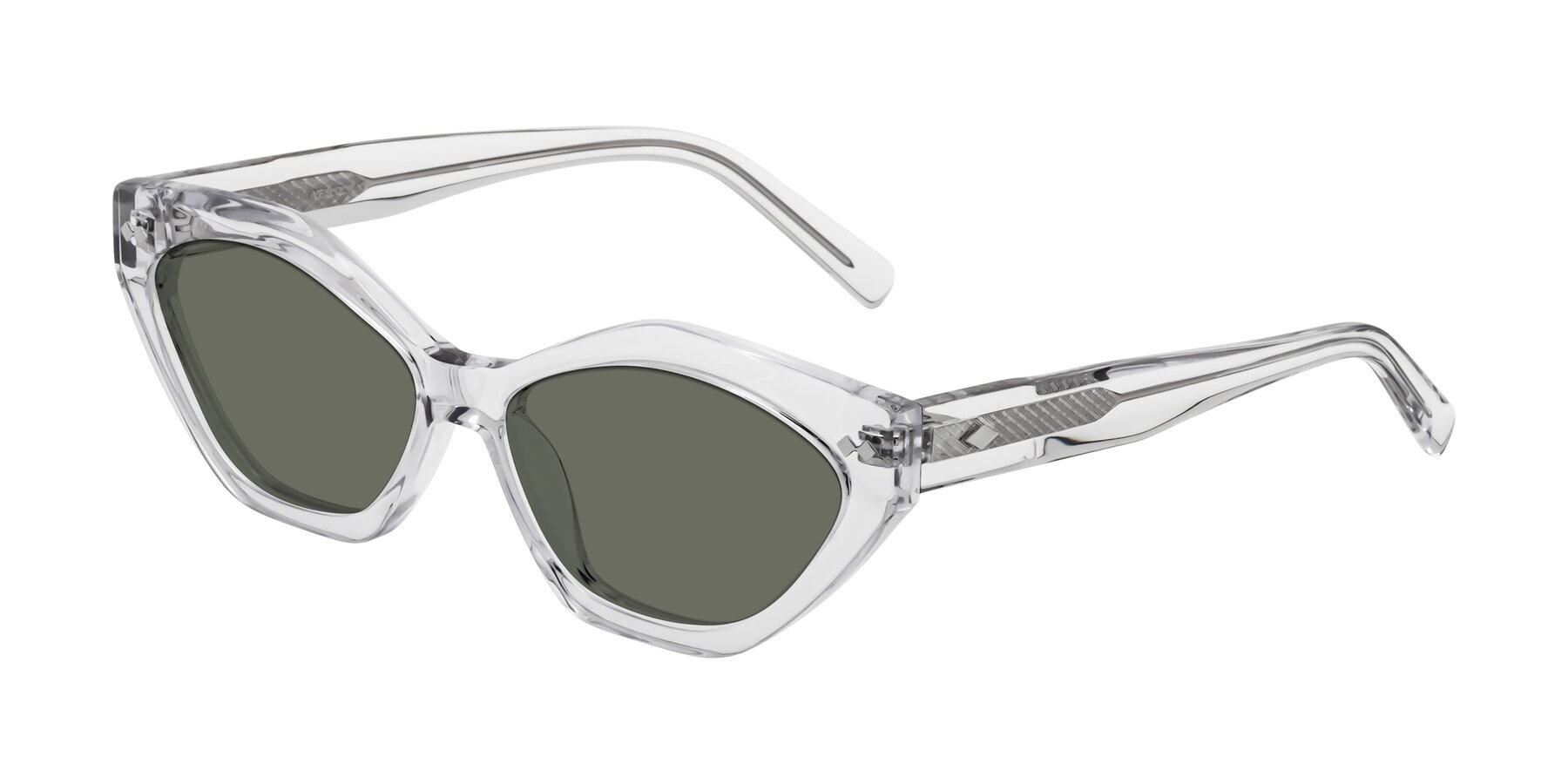 Angle of Delphi in Clear with Gray Polarized Lenses