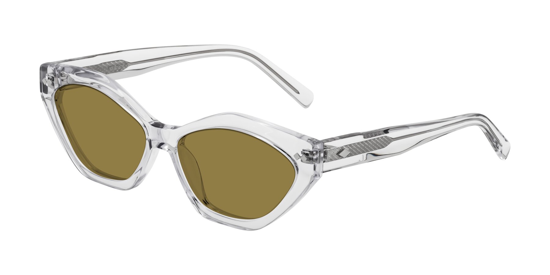 Angle of Delphi in Clear with Brown Polarized Lenses