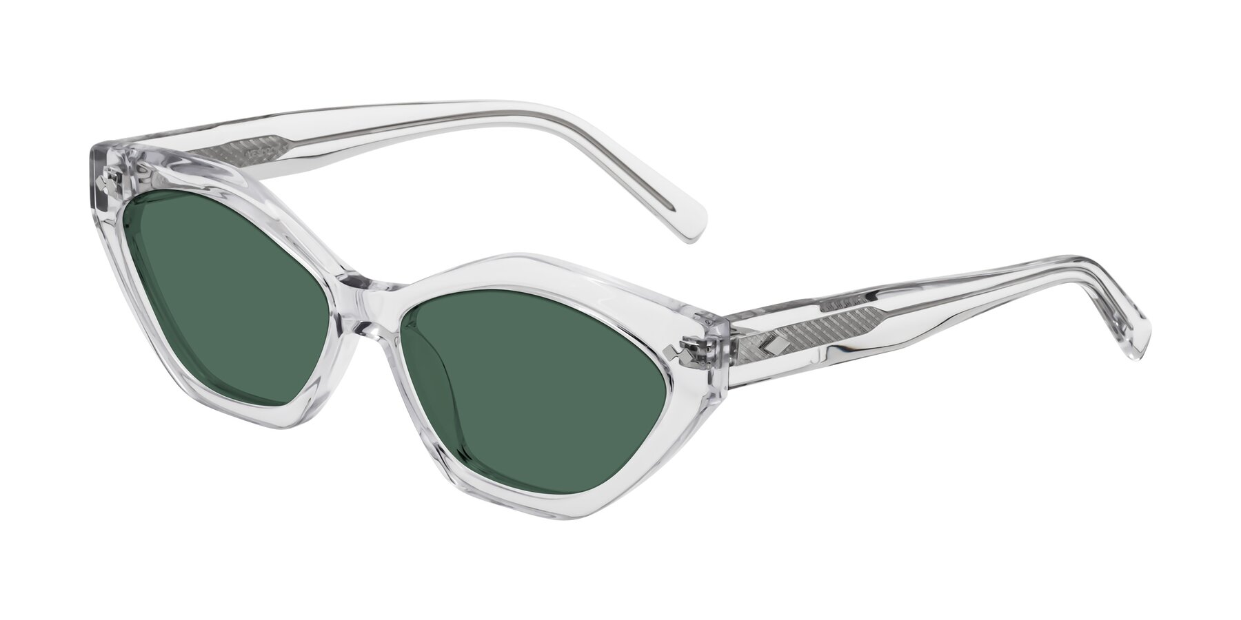 Angle of Delphi in Clear with Green Polarized Lenses
