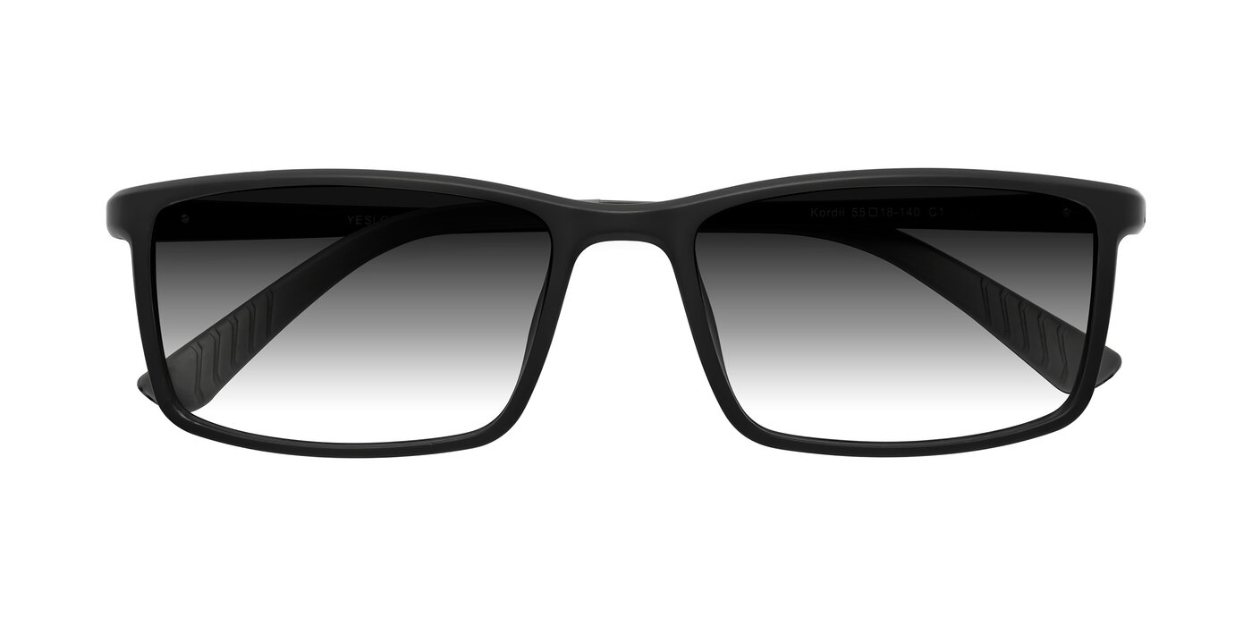 Kordii - Matte Black/Gray Gradient Sunglasses