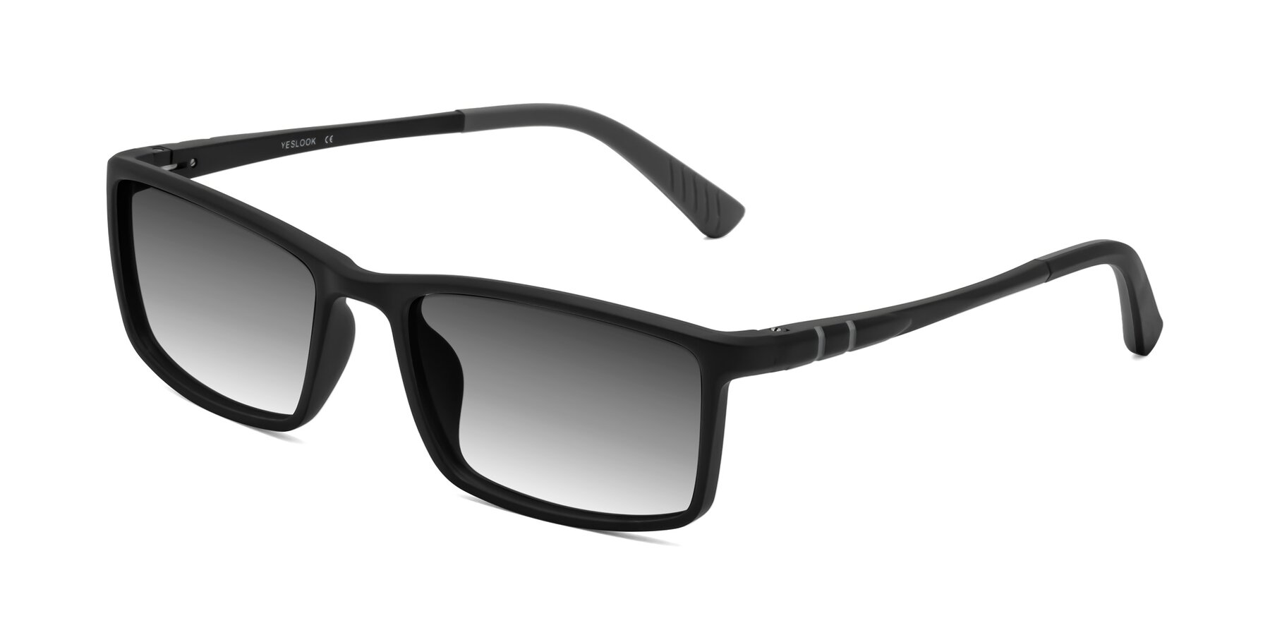Angle of Kordii in Matte Black/Gray with Gray Gradient Lenses