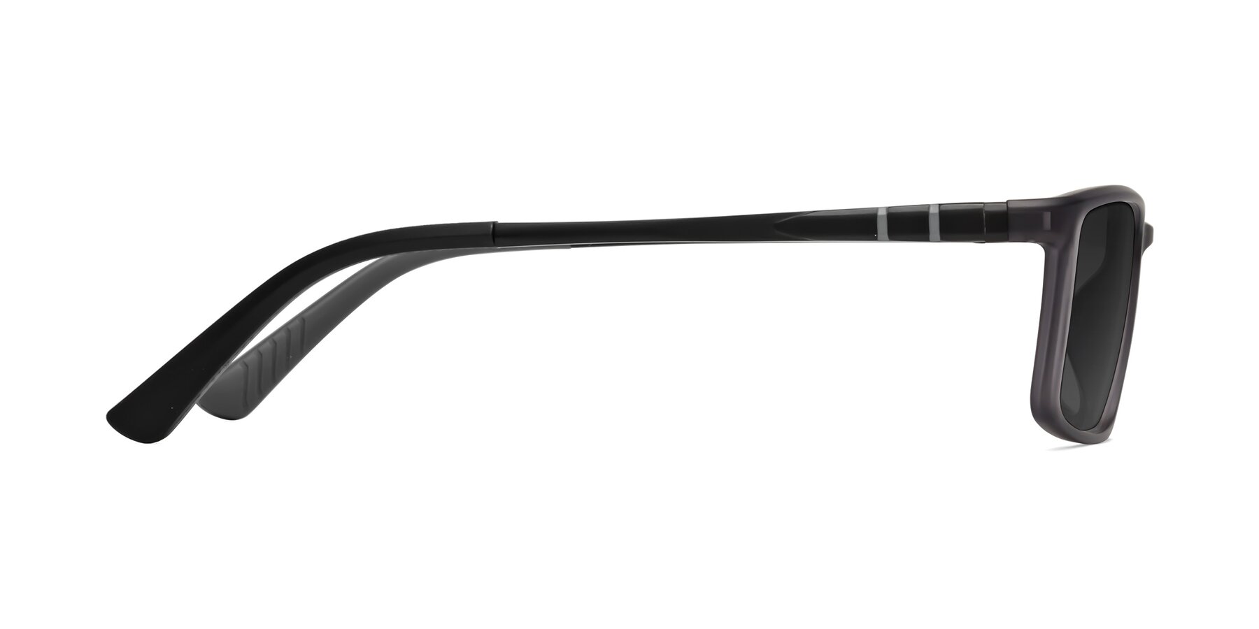 Side of Kordii in Matte Gray with Gray Tinted Lenses