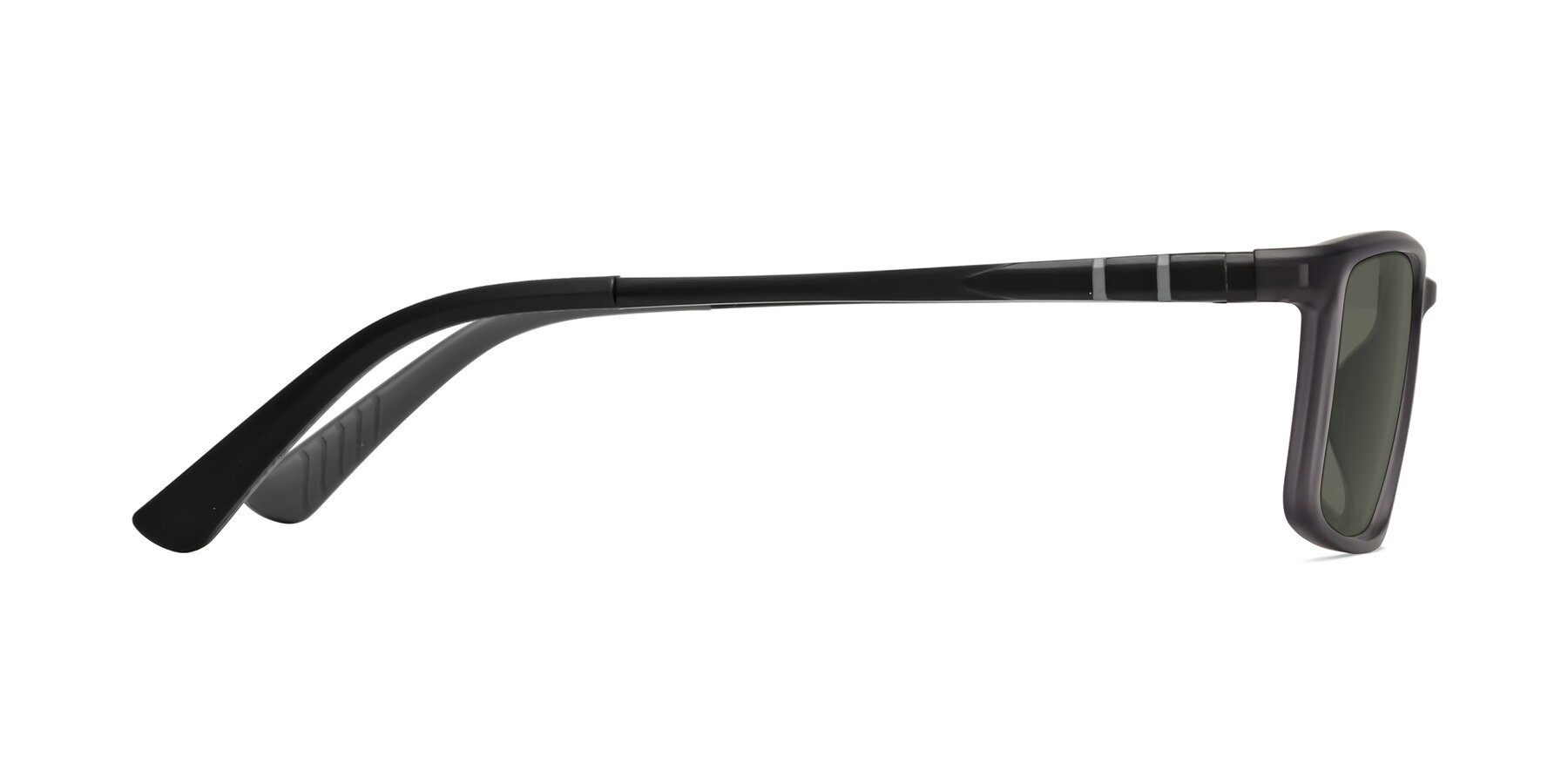Side of Kordii in Matte Gray with Gray Polarized Lenses