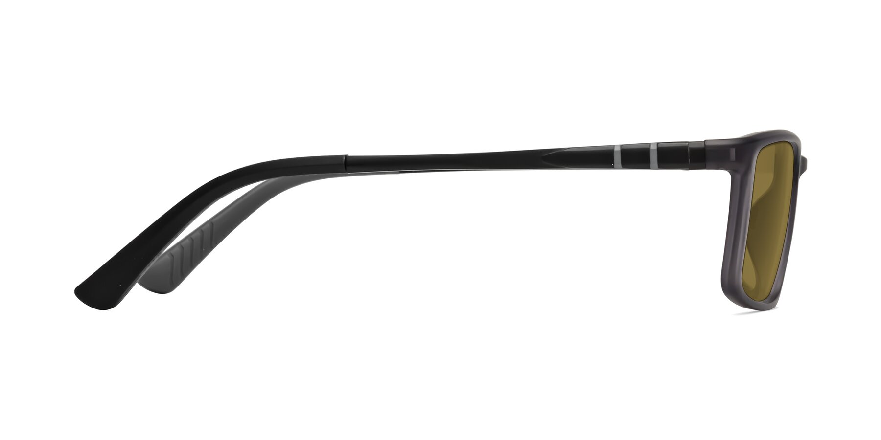 Side of Kordii in Matte Gray with Brown Polarized Lenses
