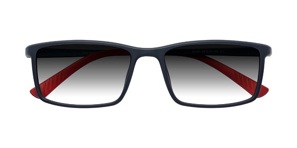 Front of Kordii in Matte Blue/Red