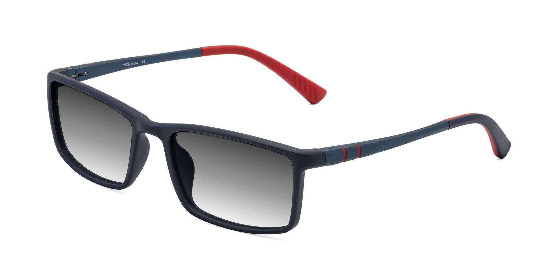 Angle of Kordii in Matte Blue/Red with Gray Gradient Lenses