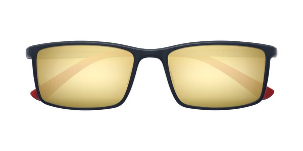 Front of Kordii in Matte Blue / Red