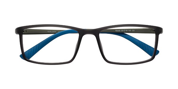 Front of Kordii in Matte Gray / Blue
