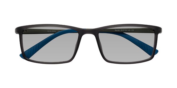 Front of Kordii in Matte Gray / Blue