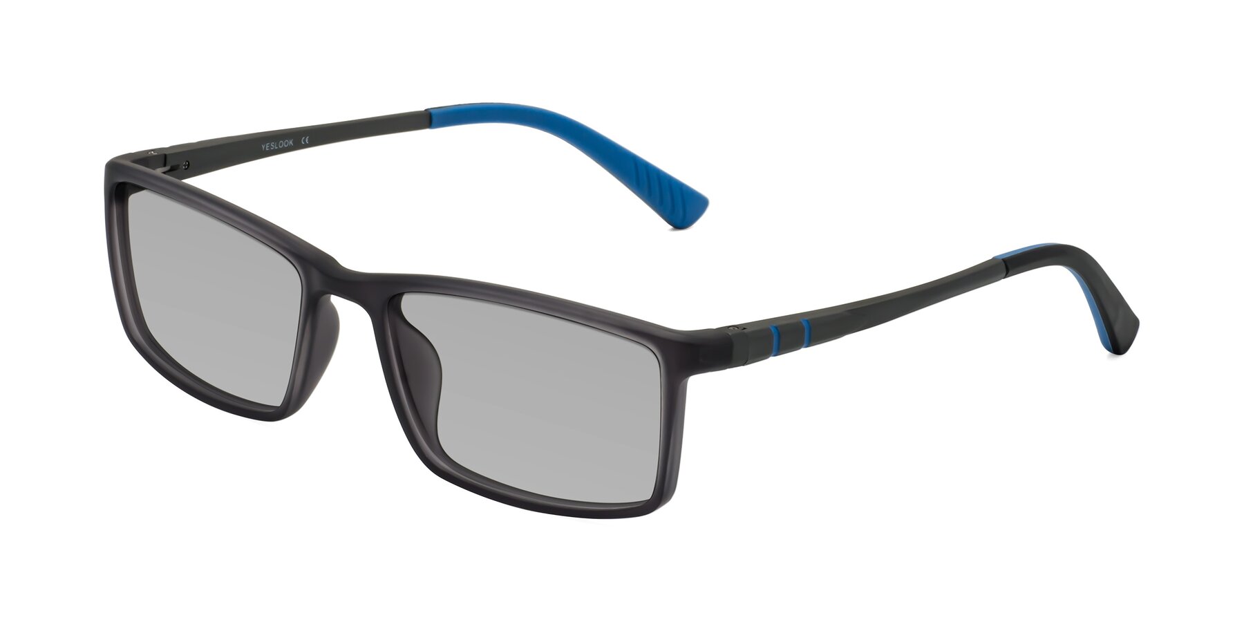 Angle of Kordii in Matte Gray-Blue with Light Gray Tinted Lenses