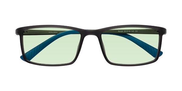 Front of Kordii in Matte Gray / Blue