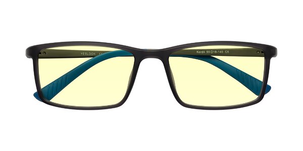 Front of Kordii in Matte Gray / Blue