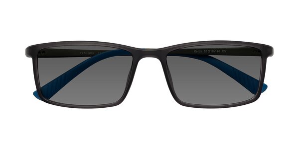 Front of Kordii in Matte Gray / Blue