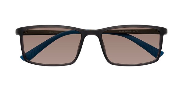 Front of Kordii in Matte Gray / Blue