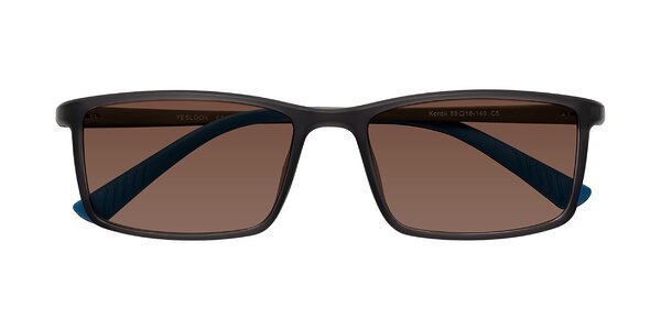 Front of Kordii in Matte Gray / Blue