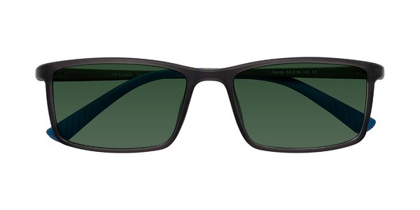 Front of Kordii in Matte Gray / Blue