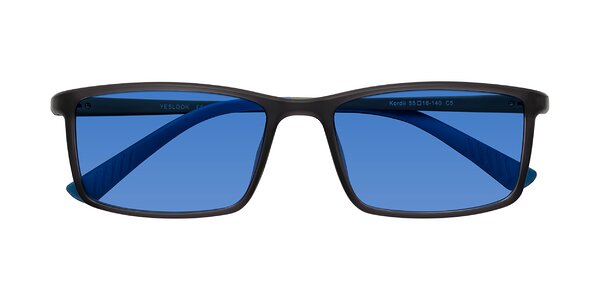 Front of Kordii in Matte Gray / Blue