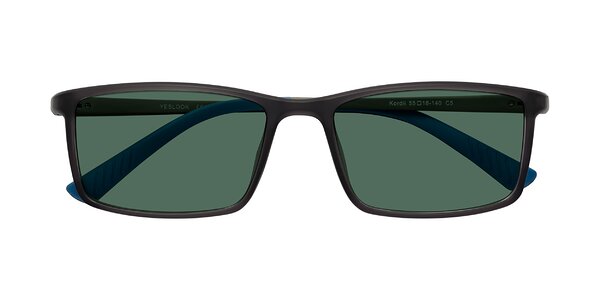 Front of Kordii in Matte Gray / Blue