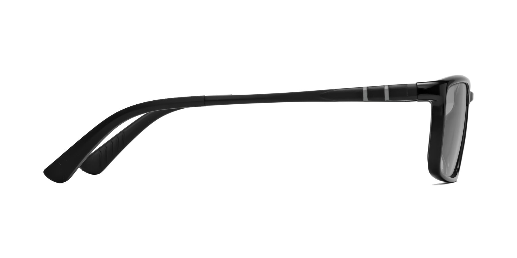 Side of Kordii in Black with Light Gray Tinted Lenses