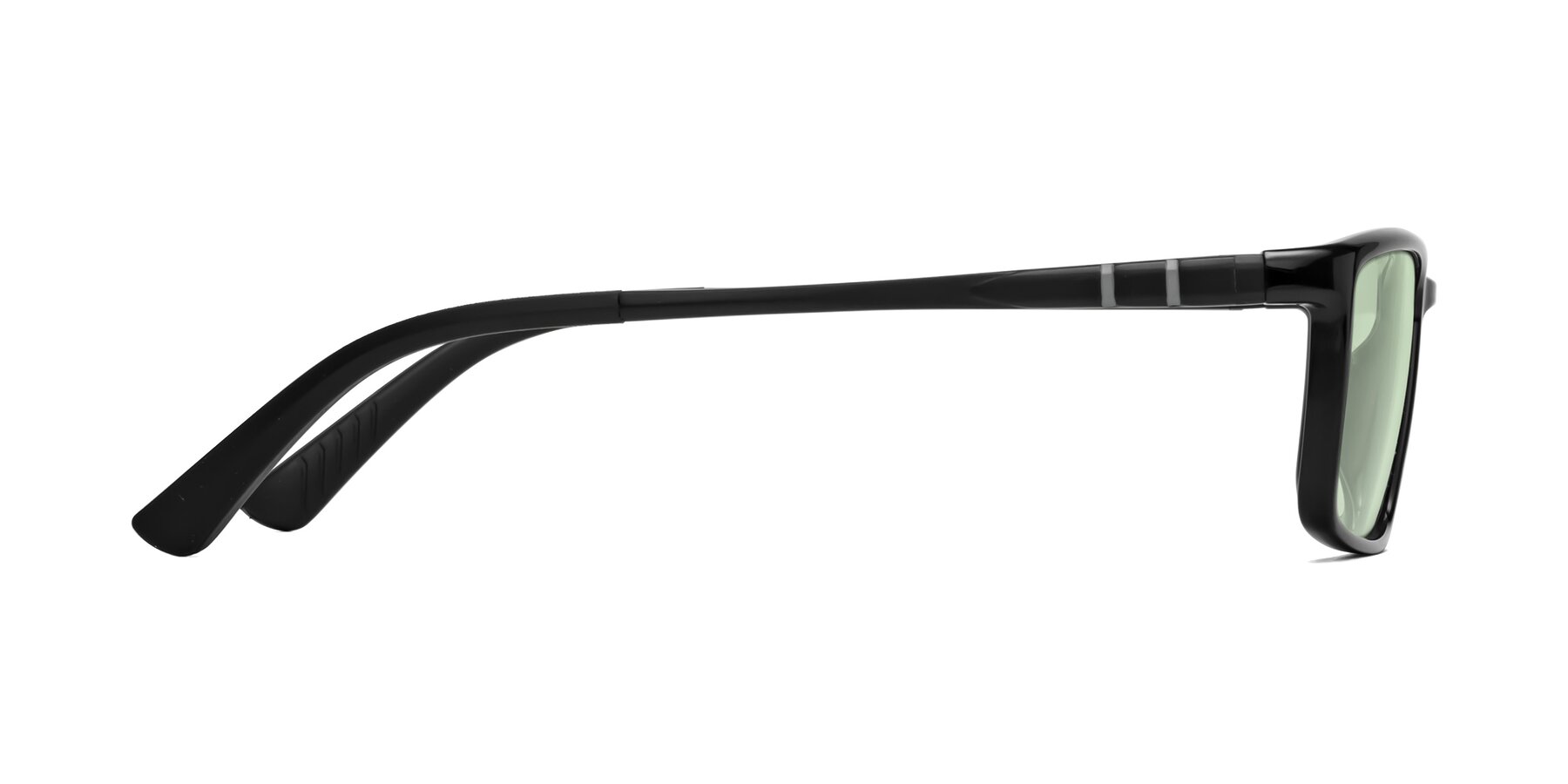 Side of Kordii in Black with Light Green Tinted Lenses