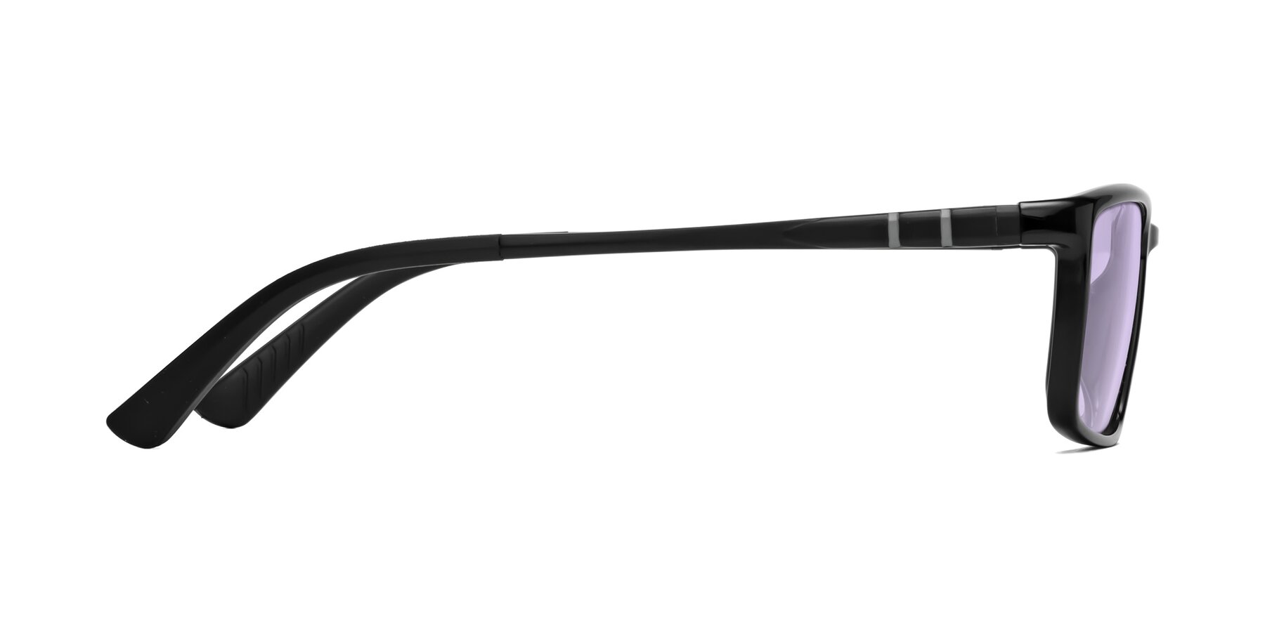 Side of Kordii in Black with Light Purple Tinted Lenses